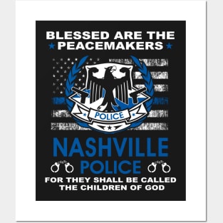 Nashville Police  – Blessed Are The PeaceMakers Posters and Art